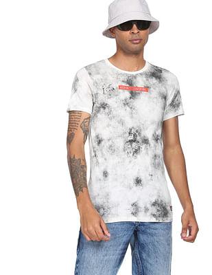 cotton abstract print t-shirt