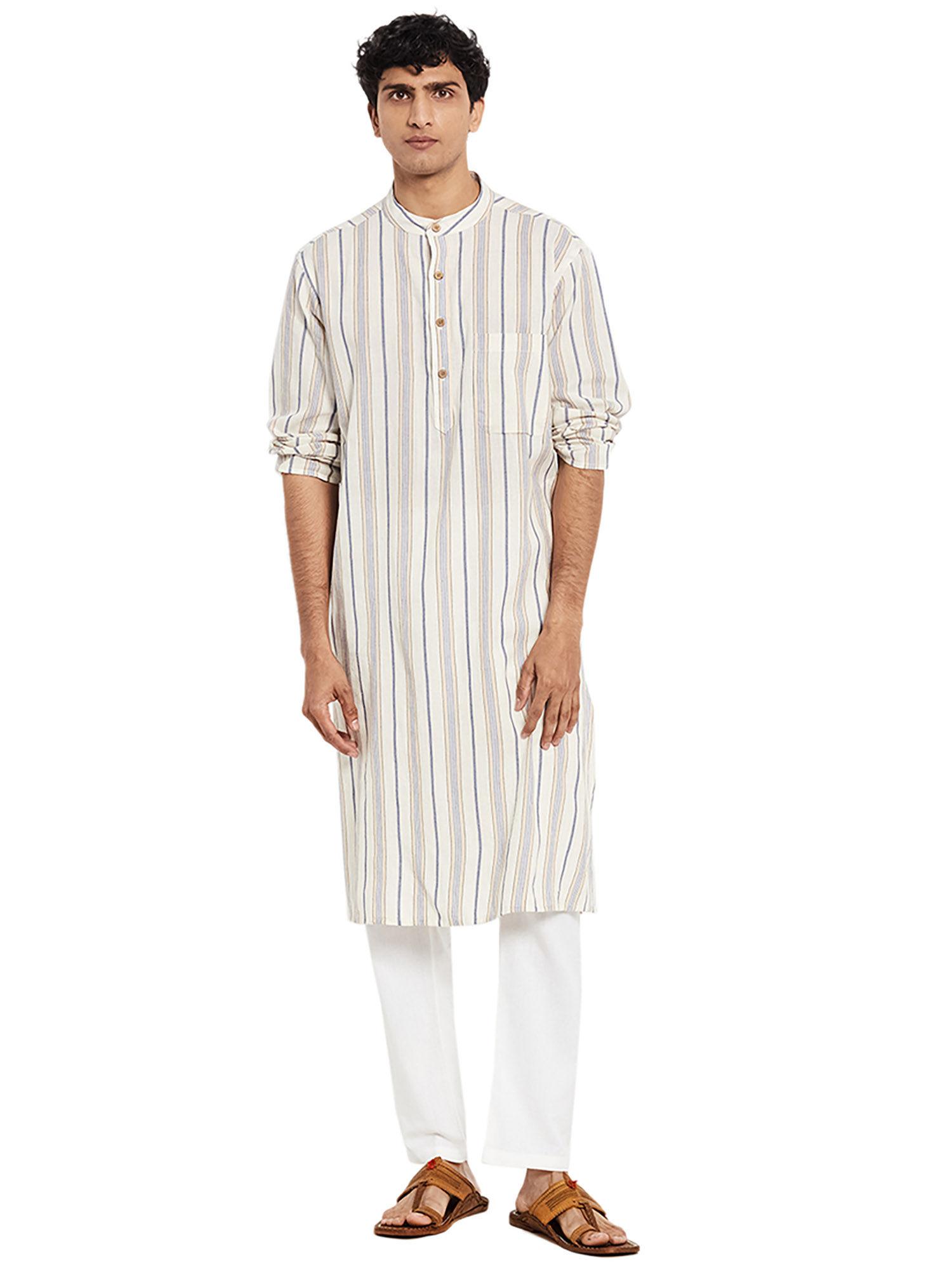 cotton bana striped long kurta