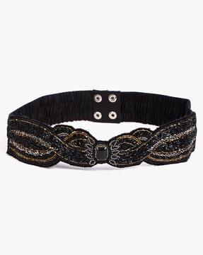 cotton belt with embellishments