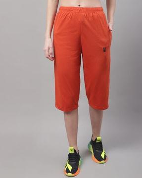 cotton bermuda shorts with elasticated waist