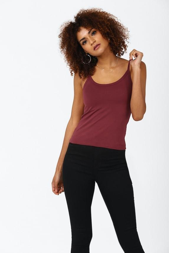 cotton-blend cami