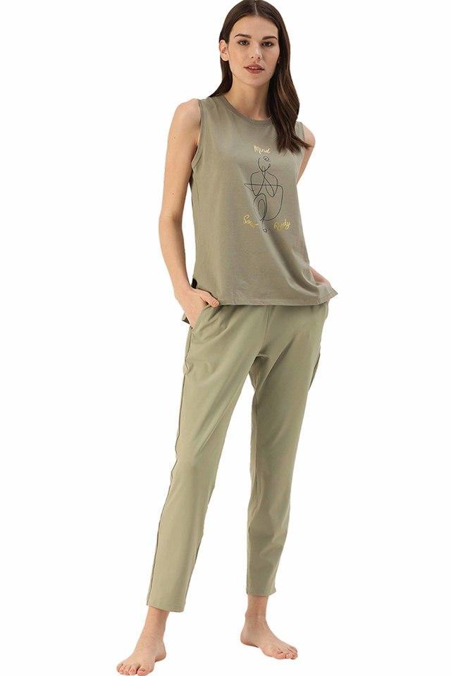 cotton blend womens active wear track pants