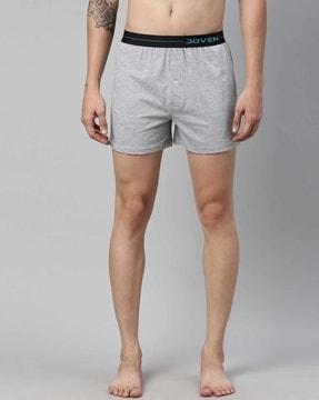 cotton boxers with elasticated waist