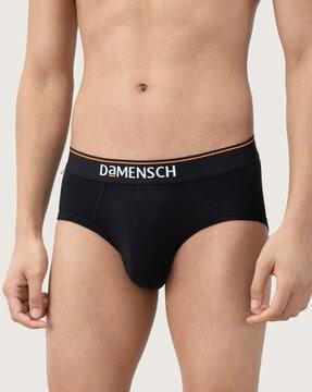 cotton briefs with elasticated waist