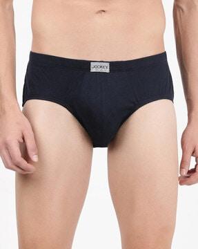 cotton briefs with elasticated waistaband