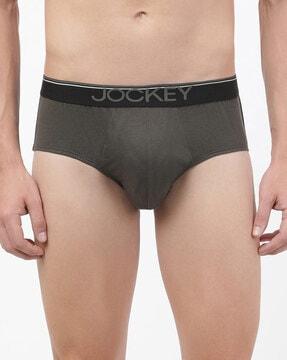 cotton briefs with elasticated waistband