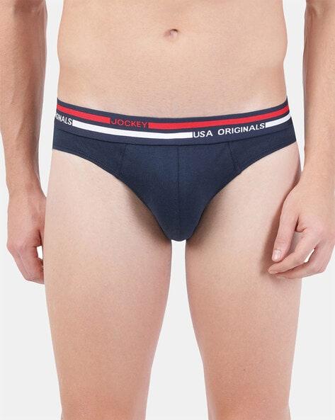 cotton briefs with elasticated waistband