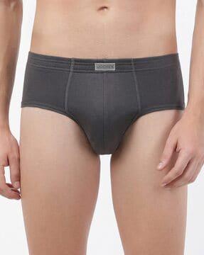 cotton briefs with elasticated waistband