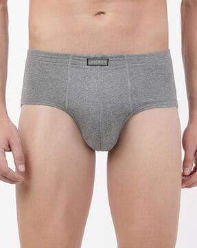 cotton briefs with elasticated waistband