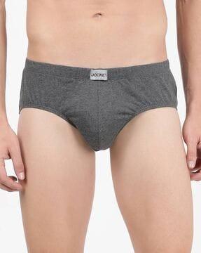 cotton briefs with elasticated waistband