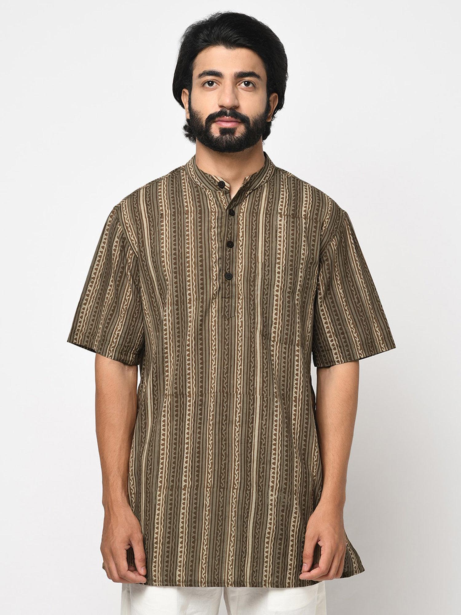 cotton cambric printed short kurta