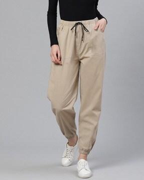 cotton cargo trousers with insert pockets