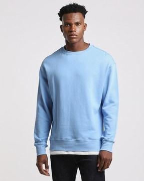 cotton crew-neck sweatshirt