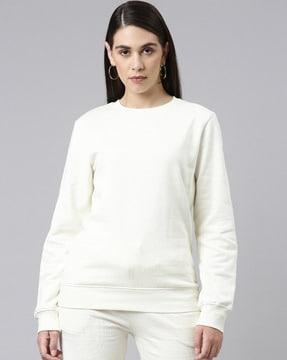 cotton crew-neck sweatshirt