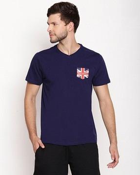 cotton crew-neck t-shirt with branding