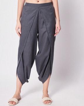 cotton dhoti pants with elasticated waistband