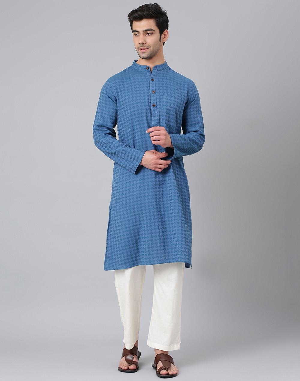 cotton dobby long kurta