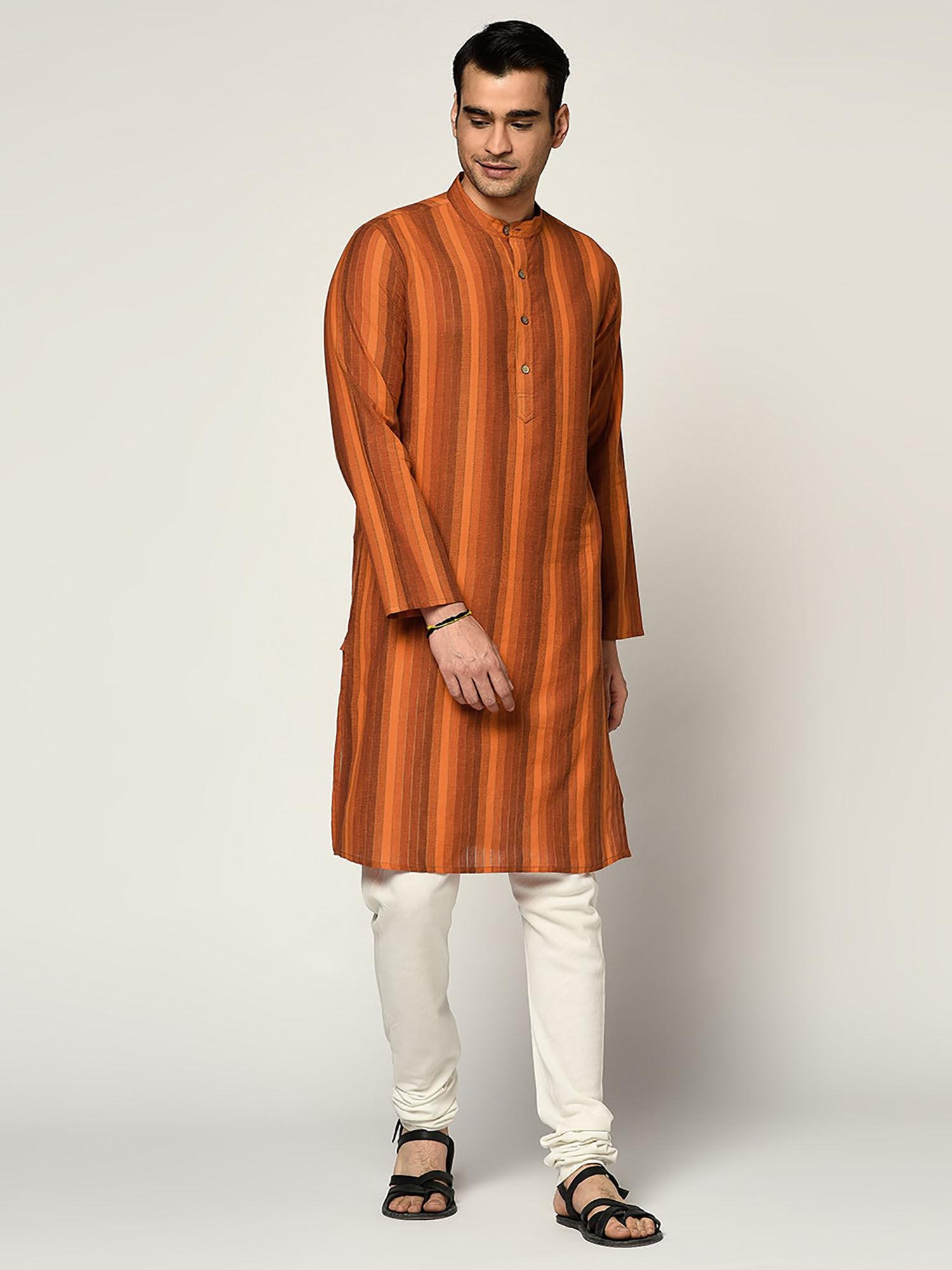 cotton dobby slim fit long kurta