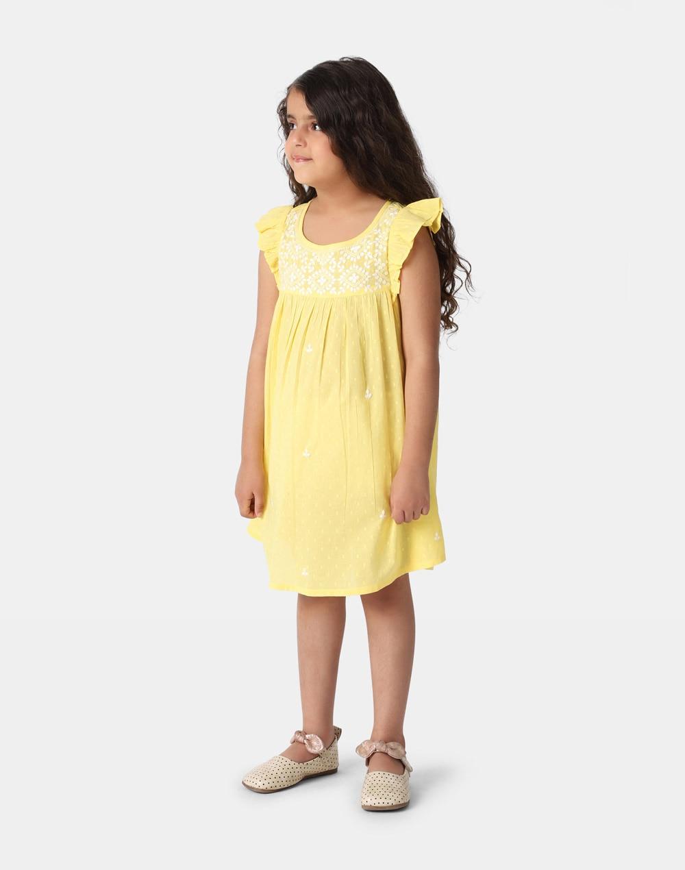 cotton dobby weave dress