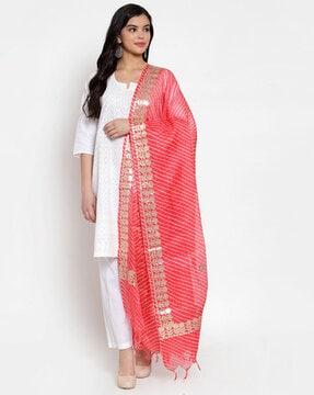 cotton doriya gota patti dupatta