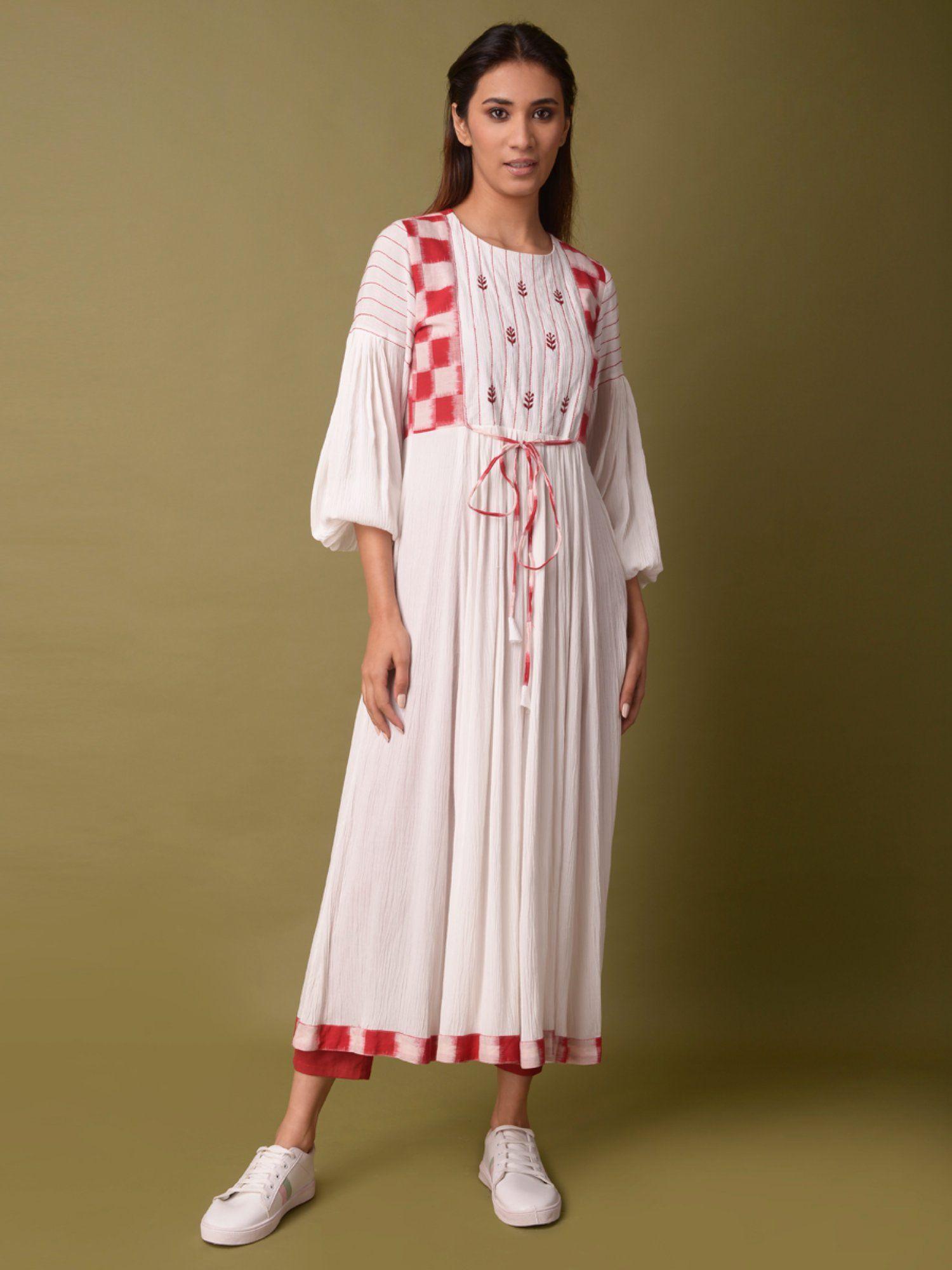 cotton embroidered kurta