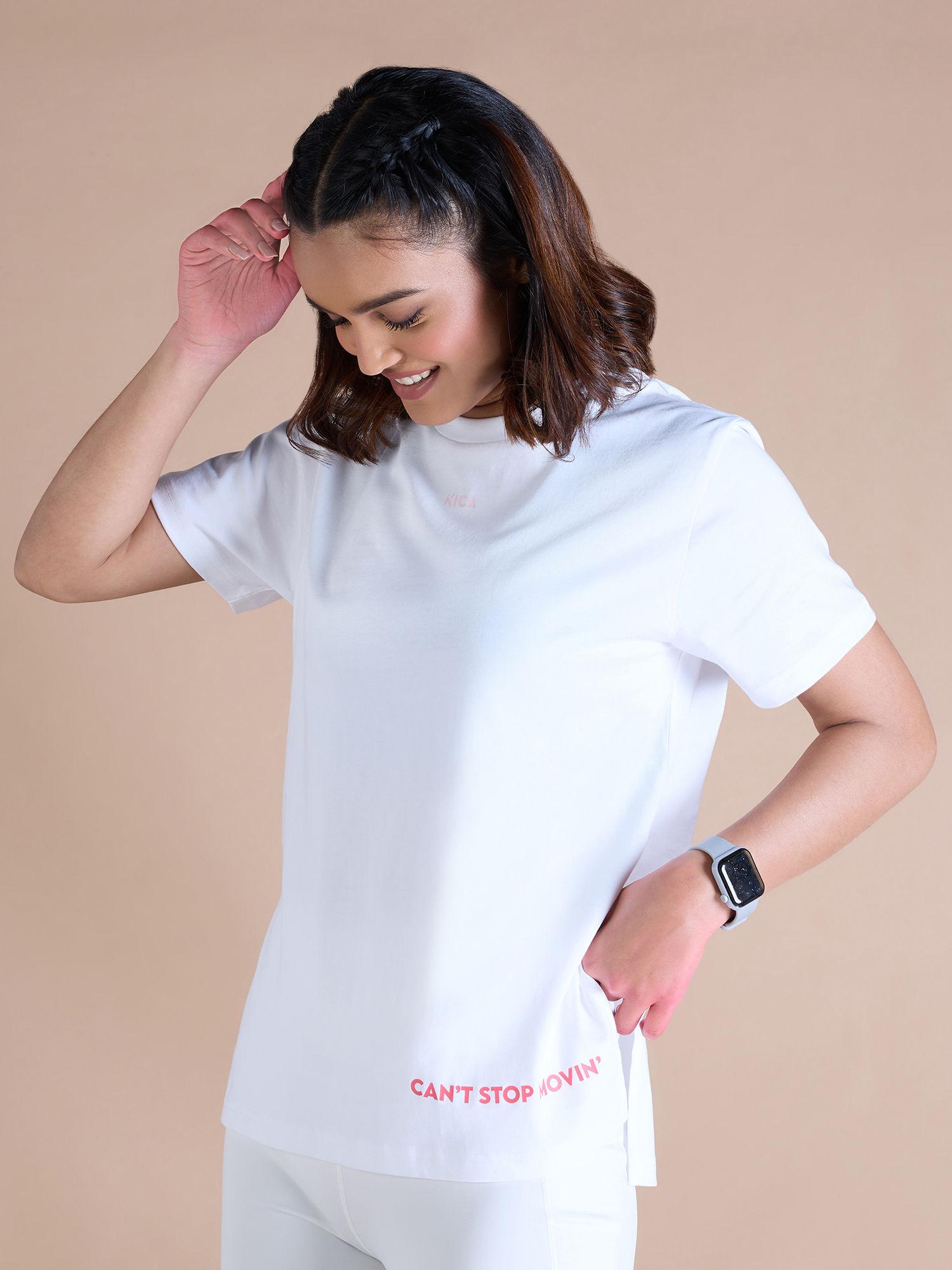 cotton everyday top with high side slits for walking