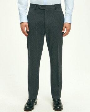 cotton fine-wale slim fit trousers