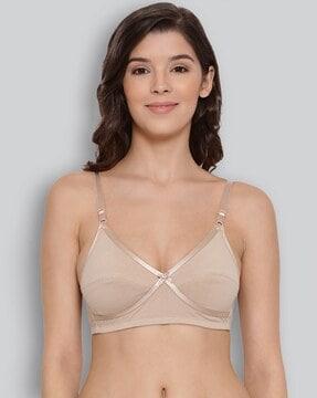 cotton full coverage cross over comfort bra