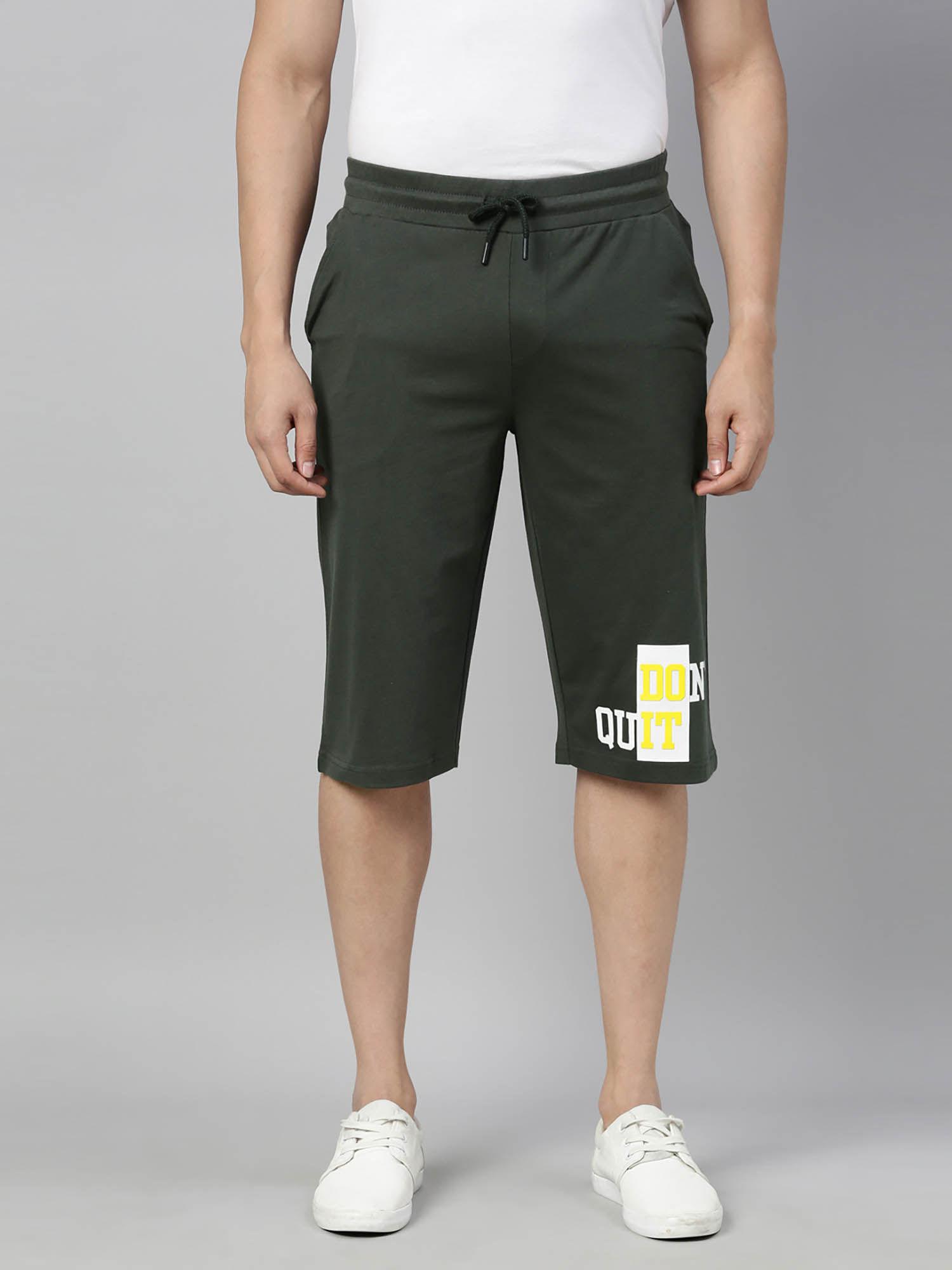 cotton green regular fit men's shorts
