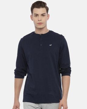 cotton henley t-shirt