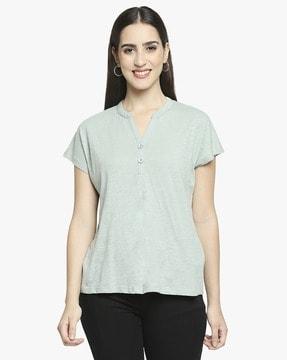 cotton henley t-shirt