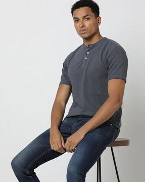 cotton henley t-shirt