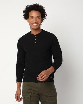 cotton henley t-shirt