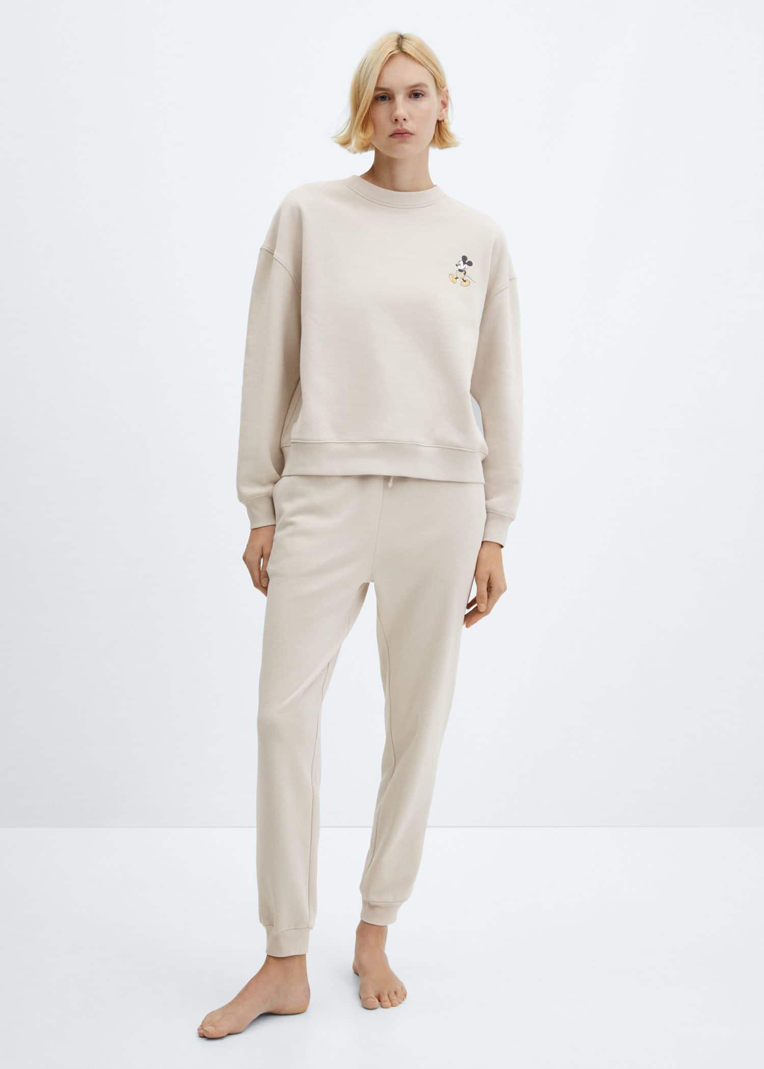 cotton jogger-style trousers