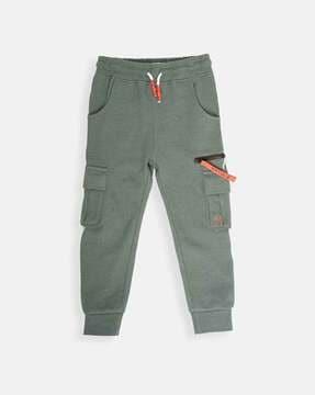 cotton joggers with cargo pockets