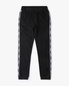 cotton joggers with side taping