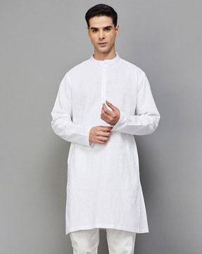 cotton kurta with slip pockets