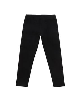 cotton leggings with elasticated waist
