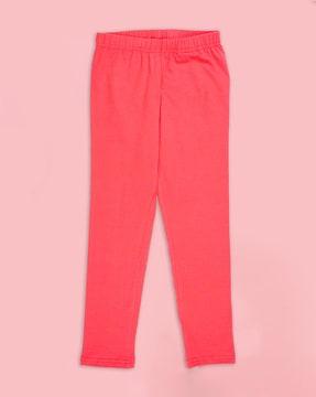 cotton leggings with elasticated waist