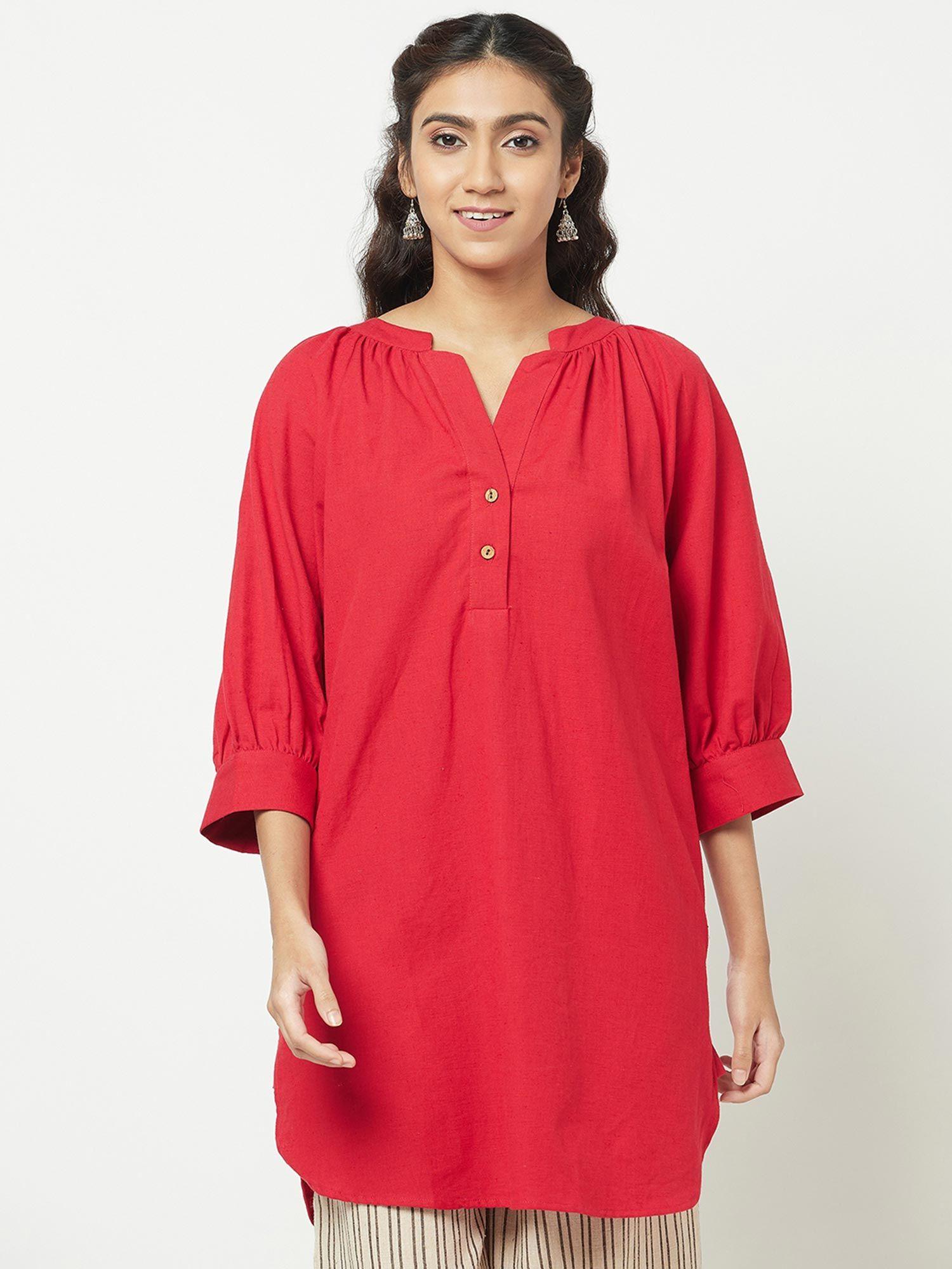 cotton linen flax tunic