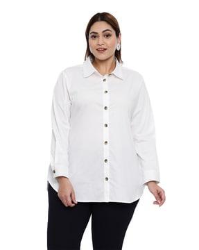 cotton loose fit shirt