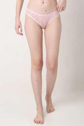 cotton lycra women's bikini pack of 3 - pink