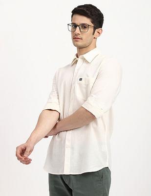 cotton manhattan slim fit casual shirt