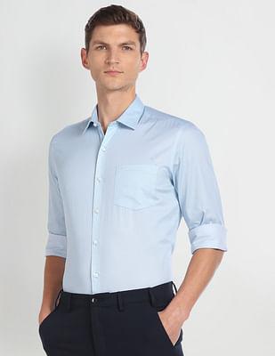 cotton manhattan slim fit shirt
