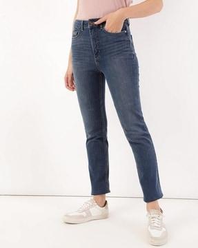 cotton mix plain slim fit jeans