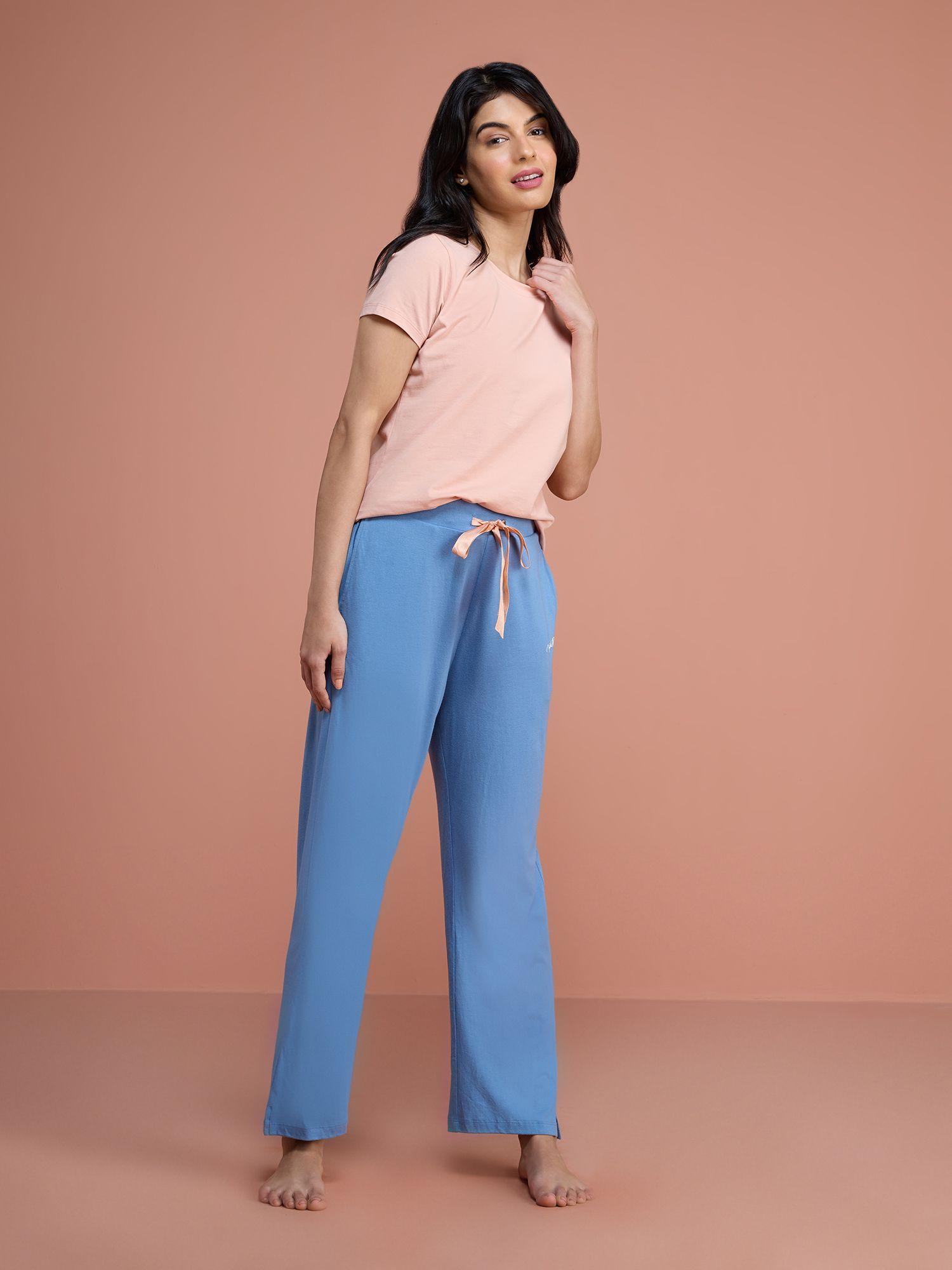 cotton modal pajama - nys126 - coronet blue