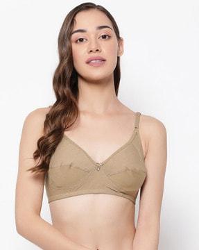 cotton non-padded full cup non-wired full figure bra