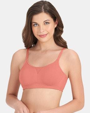 cotton non-padded underwired bra