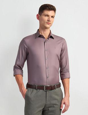 cotton nylon super slim fit shirt