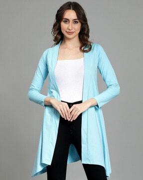 cotton open-front shrug